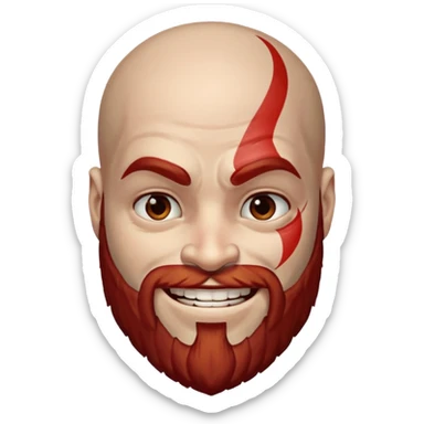 kratos smıle sticker