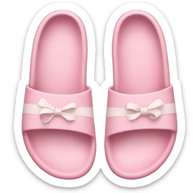 soft pink beach shoes sticker