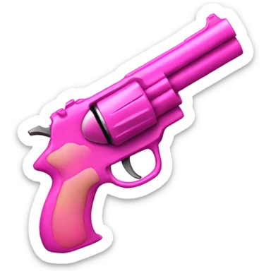 pink gun bullet sticker