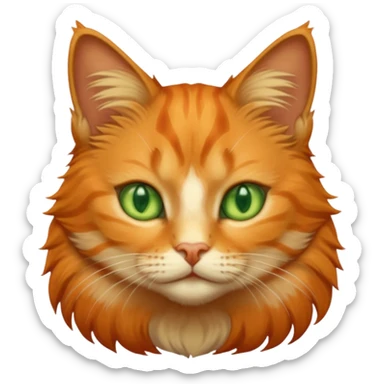 Gato laranja sticker