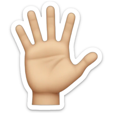 A hand from the wrist with only the fuck sticker