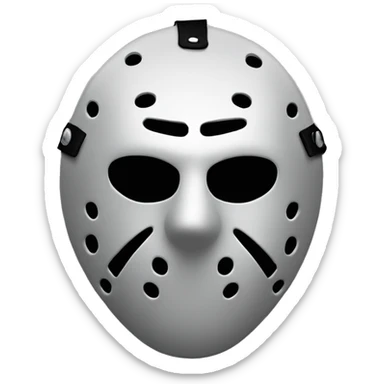 Friday 13th hockey mask，simple sticker