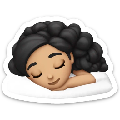 Ariana Grande sleeping with hair black sticker