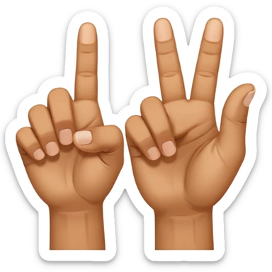 Hold up your hands. With your left hand, make a ‘6’ by curling your index finger like a hook while sticking your thumb out. With your right hand, make a ‘7’ by pointing your index finger straight and your thumb sideways like an L-shape. Put both hands next to each other — that’s the 67 meme sticker