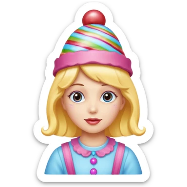 candy hatted girl from candyland sticker