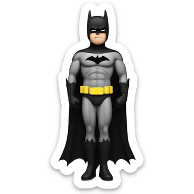 batman with silicone dress sticker