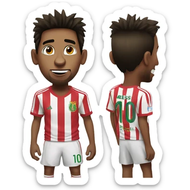 Messi a madagascar  sticker