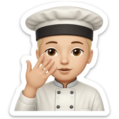 A hand making the chef’s kiss gesture: fingers pinched together, thumb and fingertips touching, as if saying ‘perfection’ or ‘delicious sticker