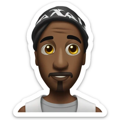 Tupac in a clone tube sticker