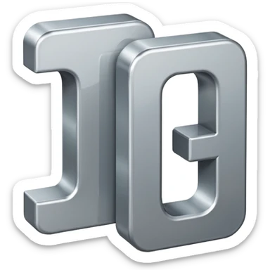 two letters beside eachother the first one says N and the second says O sticker