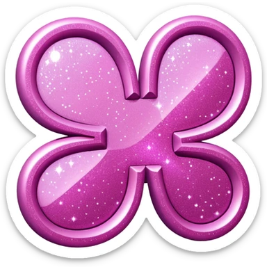 glitter pink simbolo Douyin sticker