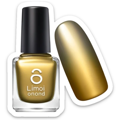 Multichrome Colorshifting gold to silver, opalescent effect Nail polish, translucent bottle sticker