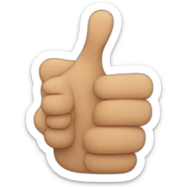 double thumbs up sticker