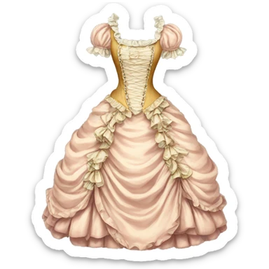rococo dress sticker