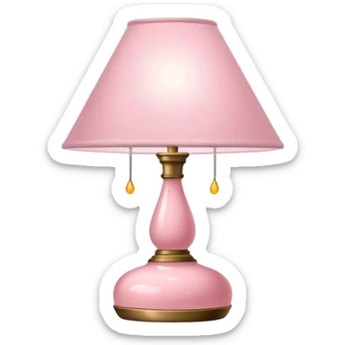 lampada rosa claro sticker