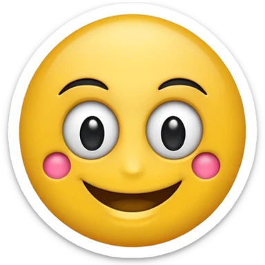 Emoji guiñando un ojo feliz sticker