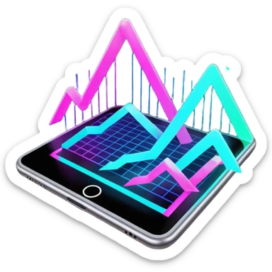 Holographic graphs and charts sticker