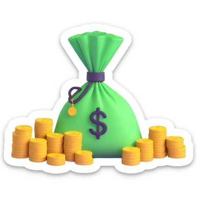 finance concept sticker