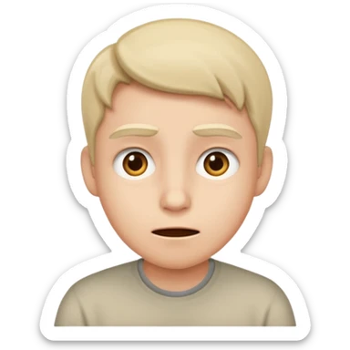 Anxious
 Irritated
 Confused
 Unsure
 Hopeful
Neutral (slightly cautious)
 (Excited → Confused) sticker