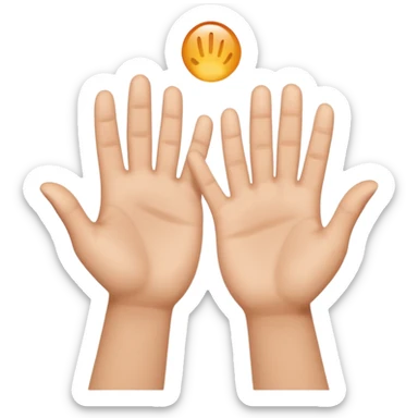 positive hands sticker
