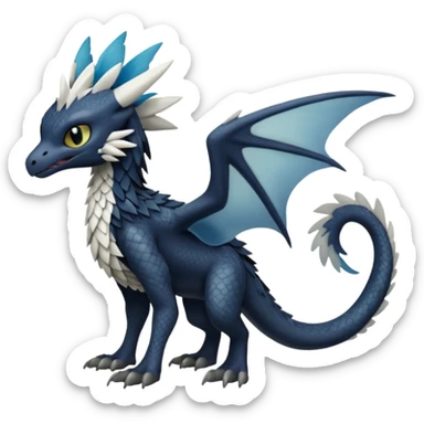 Toothless-Trico-Silvally-Fakémon-hybrid-creature (full body)  sticker