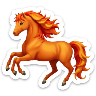 fire horse sticker