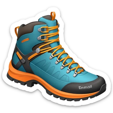 Colored treaking shoe sticker