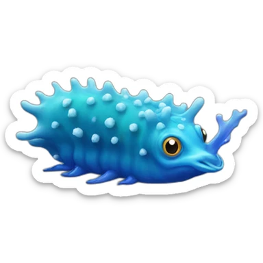 blue dragon sea slug sticker