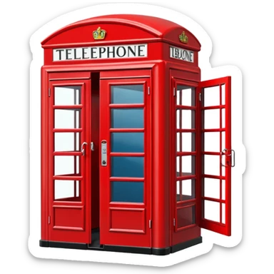 London telephone box sticker