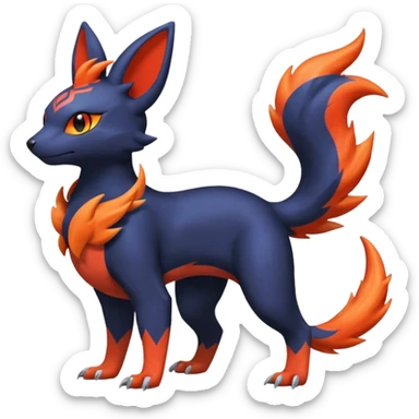 
Canine-Litten-Amaura-Salandit-Noibat-Flareon-Fakémon-fusion (full body) sticker