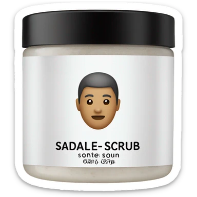 bottle of scalp scrub with label sticker