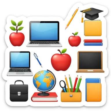 teacher paraphenalia sticker