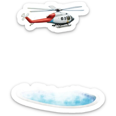 get ships on coast to pump spray water into pools, helicopters can lift from pools sticker