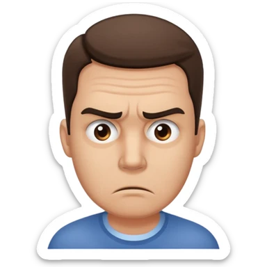 stressed man sticker