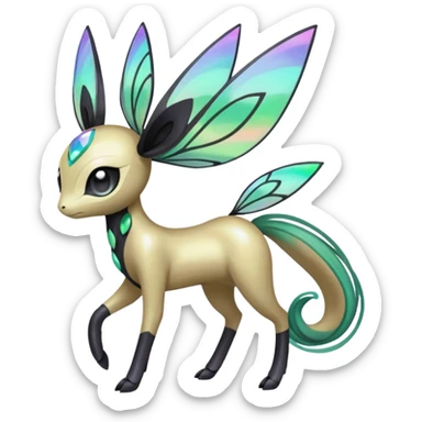 Meloetta-Inteleon-Pokémon-Fakémon-fusion-hybrid-creature sticker