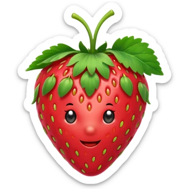 strawberry front the mic with hat sticker