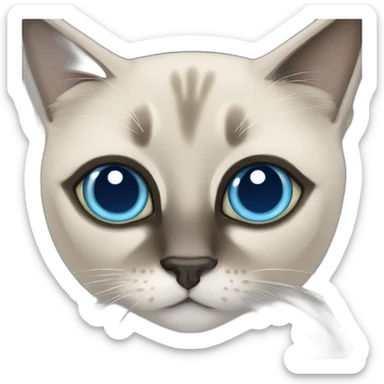 siamesecat-blueeyes sticker