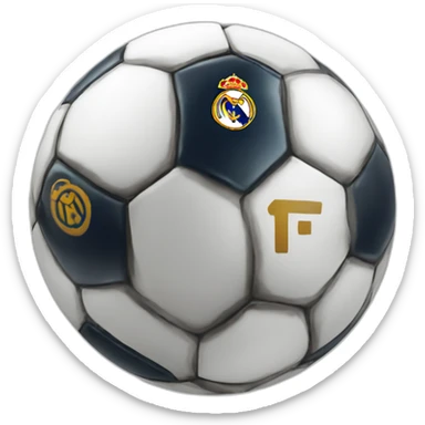 Real Madrid logo football club sticker