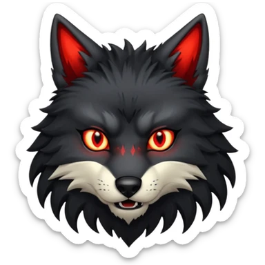 Loup des ténèbres sticker