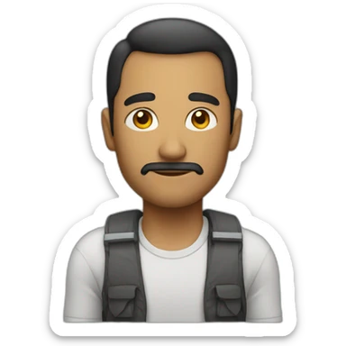 Man proyection  sticker