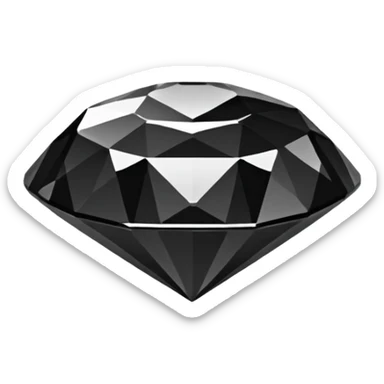 give me a emoji diamant black sticker