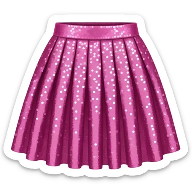 pink sparkly skirt sticker