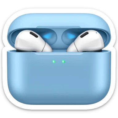 Airpods max light blue sticker