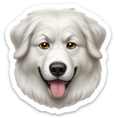 Angry Great Pyrenees  sticker