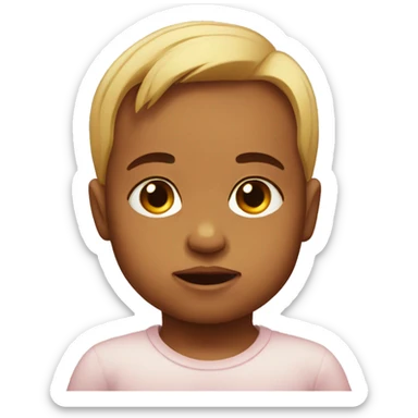 A really serious baby sticker