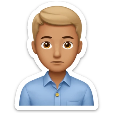 entepreneur deeply thinking. asking question. interested face sticker