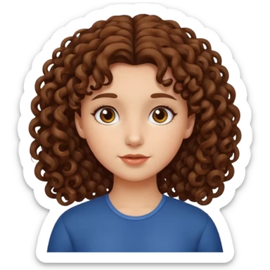 ragazza riccia sticker