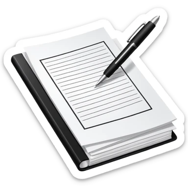 create a realistic emoji showing a logistic contract signed sticker