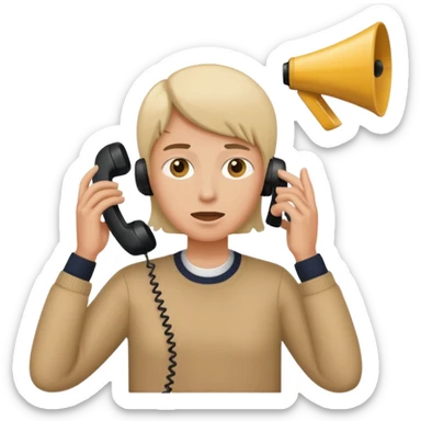 picking up a call that has its signal mixed sticker