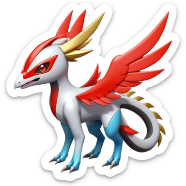 Meloetta-Latias-Rokusho-Wargreymon-Protogen-Pokémon-Digimon-Fakémon-fusion-hybrid-creature sticker
